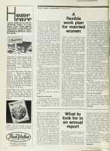 Better Homes & Gardens January 1974 Magazine Article: A flexible work plan for married women