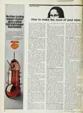 Better Homes & Gardens January 1974 Magazine Article: How to make the most of your eyes