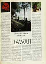 Better Homes & Gardens January 1974 Magazine Article: Skimp and splurge vacationing in HAWAII