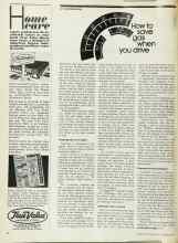 Better Homes & Gardens February 1974 Magazine Article: How to save gas when you drive