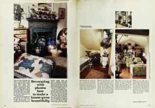 Better Homes & Gardens February 1974 Magazine Article: Decorating with plants: how to make a house grow beautifully