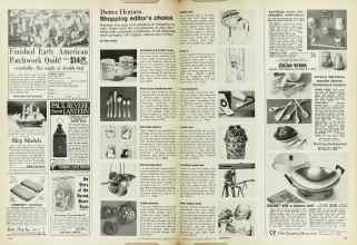 Better Homes & Gardens February 1974 Magazine Article: Better Homes Shopping editor's choice