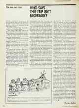 Better Homes & Gardens March 1974 Magazine Article: WHO SAYS THIS TRIP ISN'T NECESSARY?