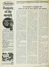 Better Homes & Gardens April 1974 Magazine Article: Consumer complaints: what to do if you don't get action