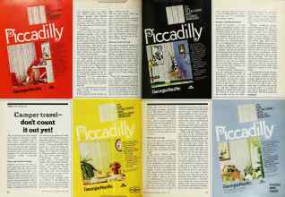 Better Homes & Gardens April 1974 Magazine Article: Camper travel.. don't count it out yet!