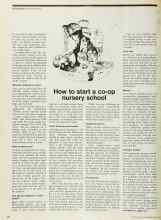 Better Homes & Gardens May 1974 Magazine Article: How to start a co-op nursery school
