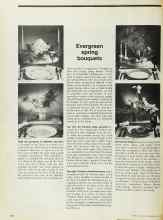 Better Homes & Gardens May 1974 Magazine Article: Evergreen spring bouquets