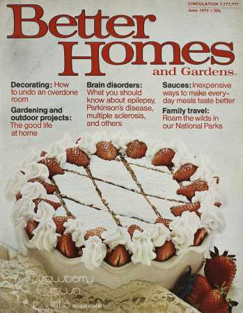 Better Homes & Gardens June 1974 Magazine Cover