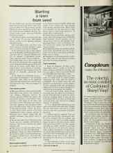 Better Homes & Gardens September 1974 Magazine Article: Starting a lawn from seed