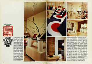 Better Homes & Gardens September 1974 Magazine Article: How to be at home with the oriental look