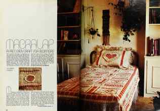 Better Homes & Gardens September 1974 Magazine Article: MACRALAP A FAST, EASY CRAFT FOR BEGINNERS