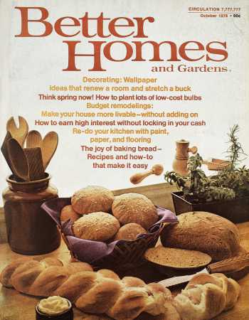 Better Homes & Gardens October 1974 Magazine Cover
