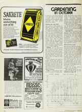 Better Homes & Gardens October 1974 Magazine Article: GARDENING IN OCTOBER