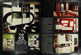 Better Homes & Gardens October 1974 Magazine Article: THE BOX STORAGE FOR EVERYTHING FROM STEREO TO SOX