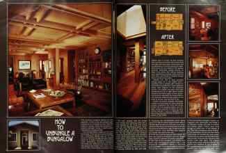 Better Homes & Gardens October 1974 Magazine Article: HOW TO UNBUNGLE A BUNGALOW