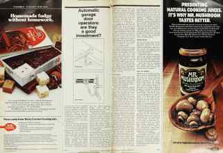 Better Homes & Gardens October 1974 Magazine Article: Automatic garage door operators: are they a good investment?