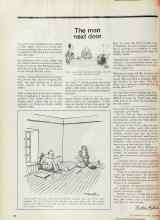 Better Homes & Gardens November 1974 Magazine Article: The man next door