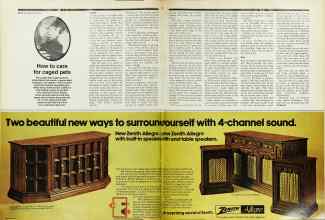 Better Homes & Gardens November 1974 Magazine Article: How to care for caged pets