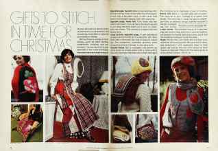 Better Homes & Gardens November 1974 Magazine Article: GIFTS TO STITCH IN TIME FOR CHRISTMAS