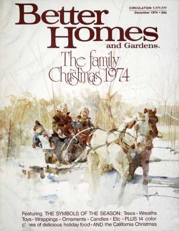 Better Homes & Gardens December 1974 Magazine Cover