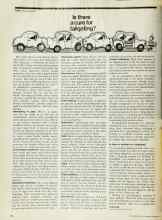Better Homes & Gardens December 1974 Magazine Article: Is there a cure for tailgating?