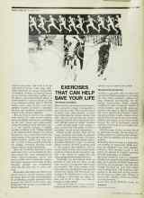 Better Homes & Gardens January 1975 Magazine Article: EXERCISES THAT CAN HELP SAVE YOUR LIFE