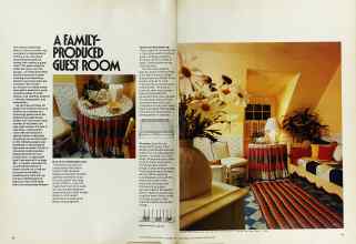 Better Homes & Gardens January 1975 Magazine Article: A FAMILY-PRODUCED GUEST ROOM