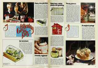 Better Homes & Gardens January 1975 Magazine Article: fun Gardening for kids