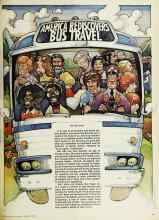 Better Homes & Gardens February 1975 Magazine Article: AMERICA REDISCOVERS BUS TRAVEL