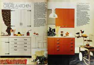 Better Homes & Gardens February 1975 Magazine Article: PICK A STYLE--CREATE A KITCHEN