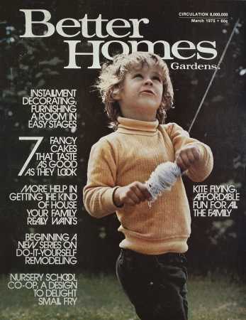 Better Homes & Gardens March 1975 Magazine Cover