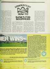 Better Homes & Gardens March 1975 Magazine Article: UPHOLSTERY HOW-TO BASICS FOR BEGINNERS