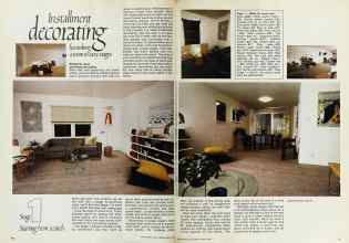 Better Homes & Gardens March 1975 Magazine Article: Installment decorating Furnishing a room in easy stages