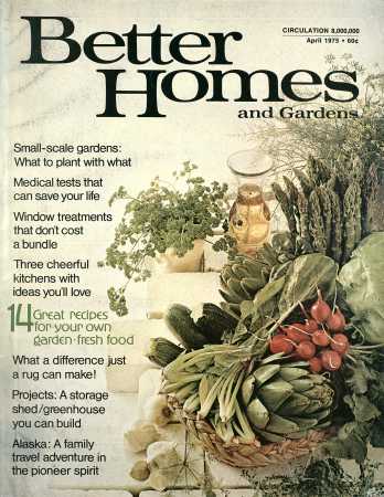Better Homes & Gardens April 1975 Magazine Cover