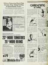 Better Homes & Gardens April 1975 Magazine Article: GARDENING IN APRIL