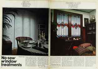 Better Homes & Gardens April 1975 Magazine Article: No-sew window treatments