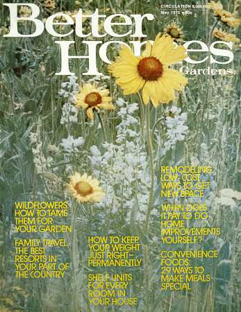 Better Homes & Gardens May 1975 Magazine Cover