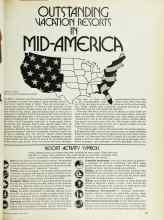 Better Homes & Gardens May 1975 Magazine Article: OUTSTANDING VACATION RESORTS IN MID-AMERICA