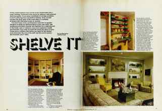 Better Homes & Gardens May 1975 Magazine Article: SHELVE IT