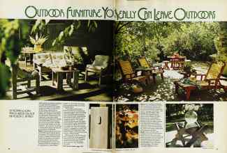 Better Homes & Gardens June 1975 Magazine Article: OUTDOOR FURNITURE YO REALLY CAN LEAVE OUTDOORS