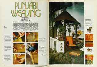 Better Homes & Gardens June 1975 Magazine Article: PUNJABI WEAVING