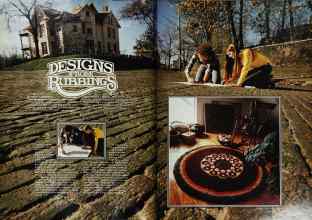 Better Homes & Gardens August 1975 Magazine Article: DESIGNS FROM RUBBINGS