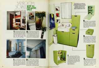 Better Homes & Gardens August 1975 Magazine Article: BATHROOM STORAGE: HOW TO FIND MORE SPACE
