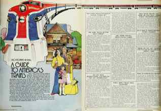 Better Homes & Gardens September 1975 Magazine Article: VACATIONING BY RAIL: A GUIDE TO AMERICA'S TRAINS