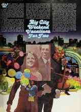 Better Homes & Gardens October 1975 Magazine Article: Big City Weekend Vacations For Two