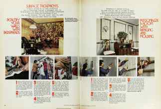 Better Homes & Gardens October 1975 Magazine Article: STEP-BY-STEP SURFACE TREATMENTS