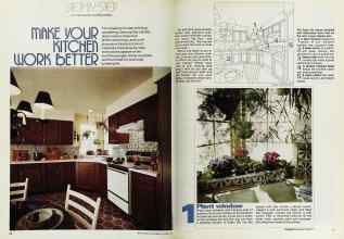 Better Homes & Gardens October 1975 Magazine Article: MAKE YOUR KITCHEN WORK BETTER