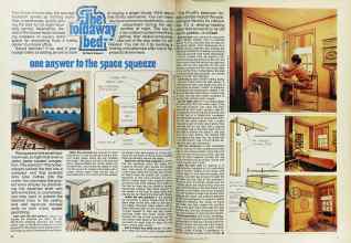 Better Homes & Gardens November 1975 Magazine Article: The foldaway bed