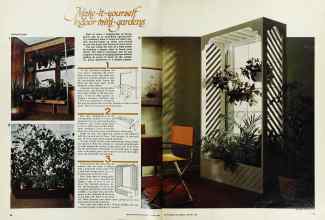 Better Homes & Gardens January 1976 Magazine Article: Make-it-yourself indoor mini-gardens