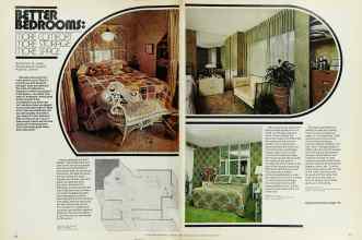 Better Homes & Gardens February 1976 Magazine Article: BETTER BEDROOMS MORE COMFORT MORE STORAGE MORE SPACE